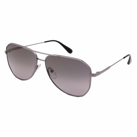 Mens PR63XS 5AV09G 61MM Sunglasses // Gunmetal + Grey Gradient