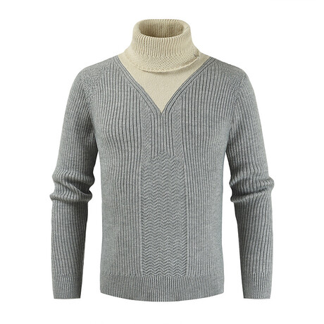 Turtleneck Sweater // Gray (XS)