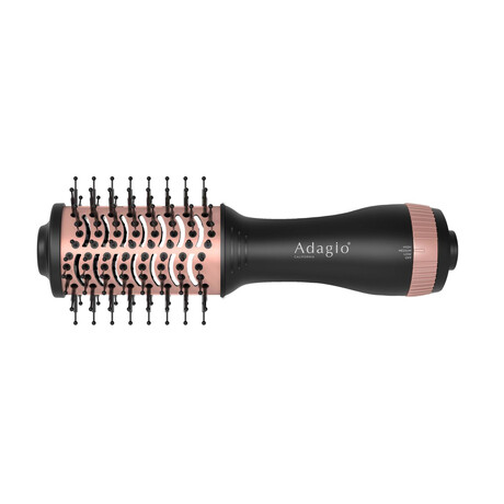 Adagio California Compact Blowout Brush // Black + Rose Gold