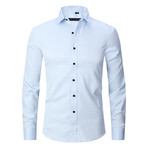 Long Sleeve Button Up Shirt // Powder Blue (4XL)