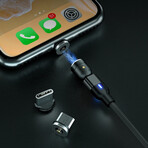 ANKNDO Magnetic Charge Cable // 3pack (Black)