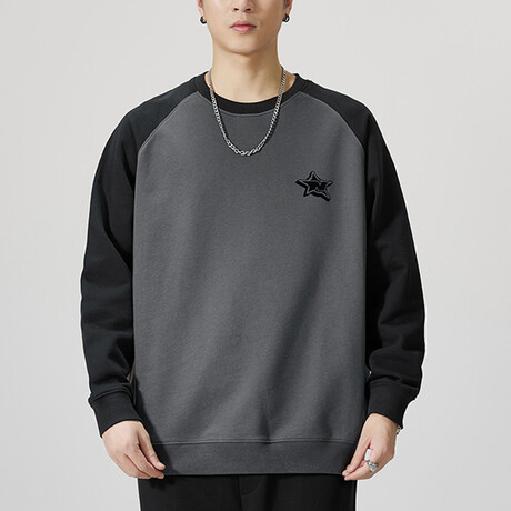 Sweatshirt // Dark Gray + Black Sleeves (XS)