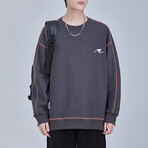 Sweatshirt Front Zip Pocket // Dark Gray (XS)