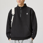 Sweatshirt // Black + White Seams (XS)