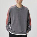Sweatshirt // Dark Gray + Red Stripes (XS)
