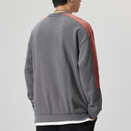 Sweatshirt // Dark Gray + Red Stripes (XS)
