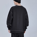 Sweatshirt Front Zip Pocket // Black (XS)