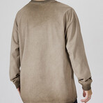 Sweatshirt with Logo Print // Apricot (XS)