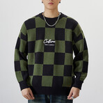 Sweater // Black + Green Checkered (XS)
