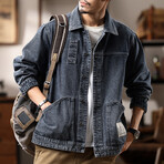 Denim Jacket // Dark blue (XS)