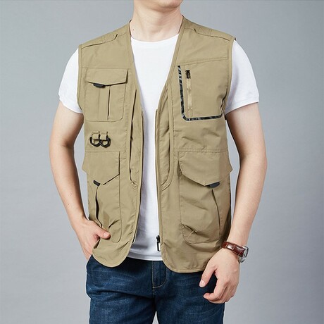 Utility Vest // Khaki (XS)