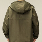 Windbreaker Jacket // Army green (XS)