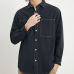 Shirt Jacket // Dark Blue (XL)