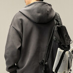 Zip Up Jacket // Dark Gray (XL)