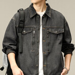 Denim Utility Jacket // Gray (XS)