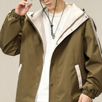 Windbreaker Jacket // Brown (XS)