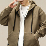 Zip Up Jacket // Khaki (M)