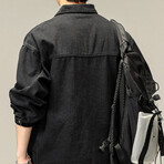 Denim Utility Jacket // Black (XS)