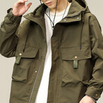 Windbreaker Jacket // Army green (XS)