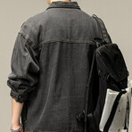 Denim Utility Jacket // Gray (XS)