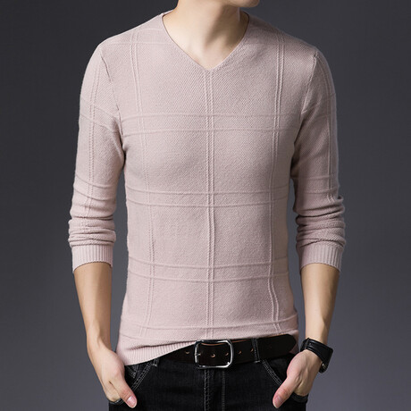 AVNS-26 // V-Neck Sweaters // Light Brown (XS)