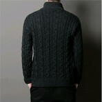 AWZC-002 Zip Up Cardigan // Black (L)