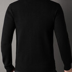 AWZC-019 Zip Up Cardigan // Black (3XL)