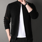 AWZC-019 Zip Up Cardigan // Black (3XL)