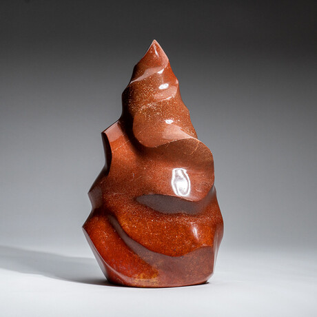 Genuine Polished Red Jasper Flame Freeform