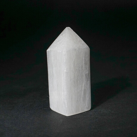 Small Cats-Eye Selenite Point from Morocco // 224.1 g