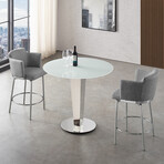 Aria Counter 180 Swivel Arm Bar Stool