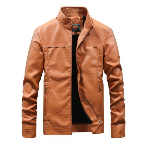 Leather Jacket // Brown (XS)