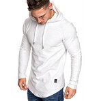 Longe Sleeve Hooded Shirt  // White (XS)