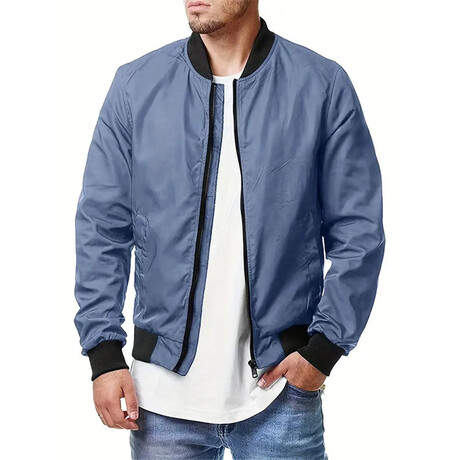 Bomber Jacket // Blue (S) - Rene Lion Jackets & Tops - Touch of Modern