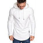 Longe Sleeve Hooded Shirt  // White (XS)