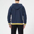 Fleece Lined Jacket // Dark Blue (XS)