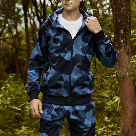 Camouflage Jacket // Blue (XS)