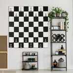 Mega Size Vertical Chess Board Wall-Wounted Game