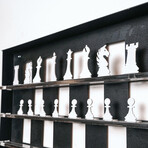 Vertical Chess Board Wall-Wounted Game