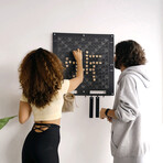 Scrabble Board Metal Wall Game (Black)