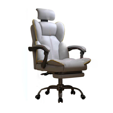Ergonomic Leather Chair (Grey)