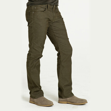 Texas Straight Corduroy Pants // Juniper (29WX34L)