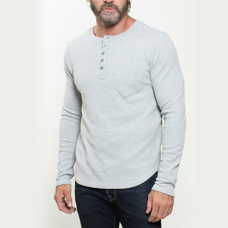 Knitted Henley T-Shirt // Heather (S)
