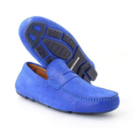 Penny Loafers // Dark Blue Suede (Euro: 39)