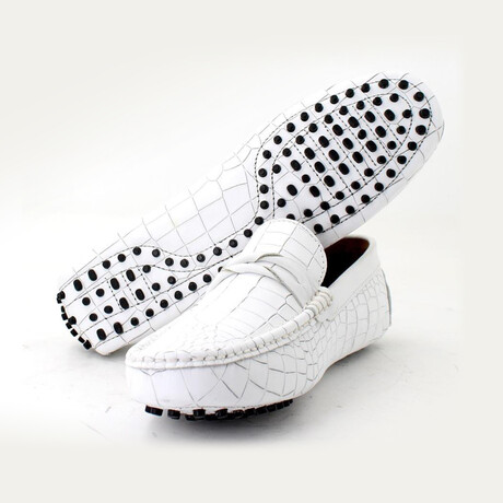 Croc Loafers // White (Euro: 39)