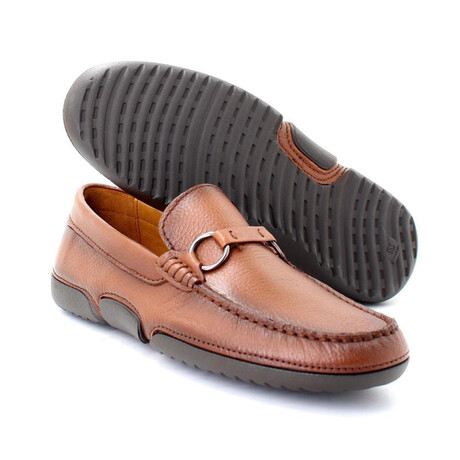 Hardware Loafers // Light Brown (Euro: 39)