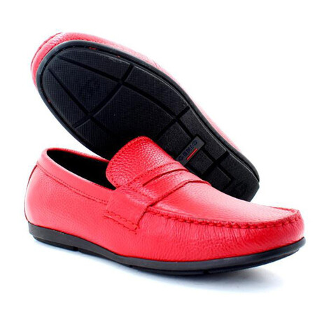 Penny Loafers // Red (Euro: 39)