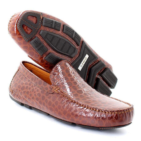 Croc Loafers // Brown (Euro: 39)