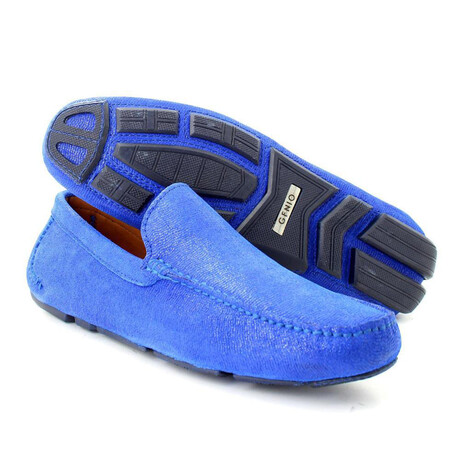 Loafers // Dark Blue Suede (Euro: 39)