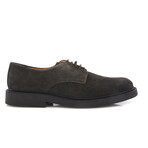 Suede Derby Shoes // Dark Brown (39)